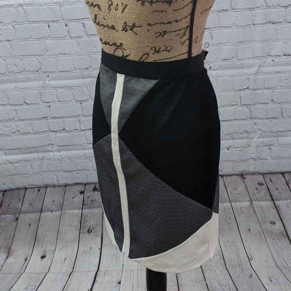 Ann Taylor Colorblock Pencil Skirt 8p - Picture 4 of 5